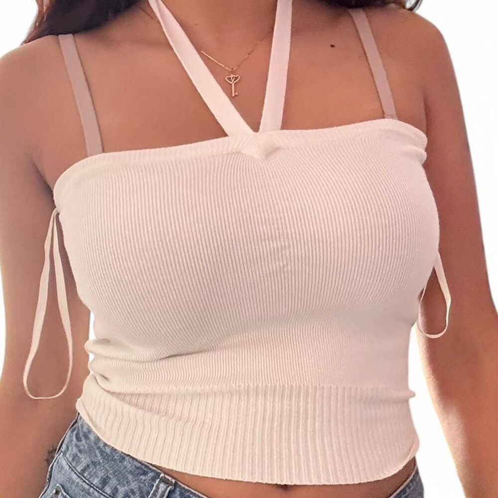 Old-navy Women's White halter top